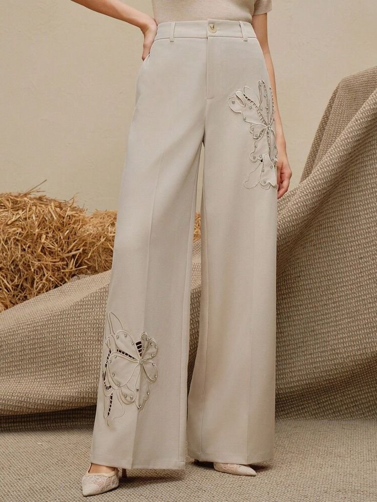 WOMEN'S COLLECTION IN KOTTAKKAL, BEIGE COLORED PLAZO